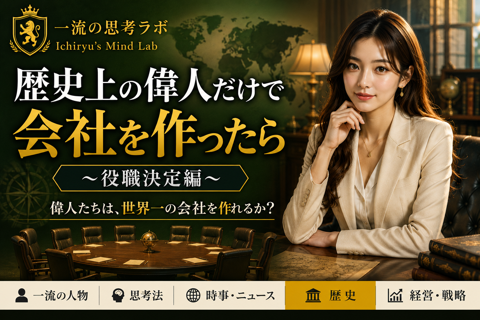 歴史上の偉人だけで会社を作ったら ～役職決定編～