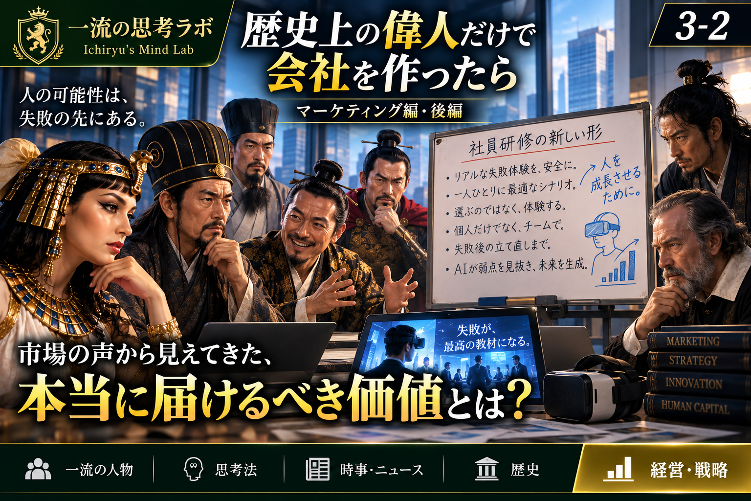 歴史上の偉人だけで会社を作ったら ～マーケティング編・後編～